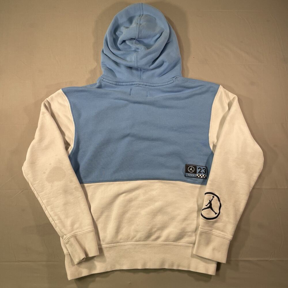 Y2K Air Jordan Jumpman DNA Nascar Pullover Hoodie Unisex S Carolina Blue White - Picture 10 of 14